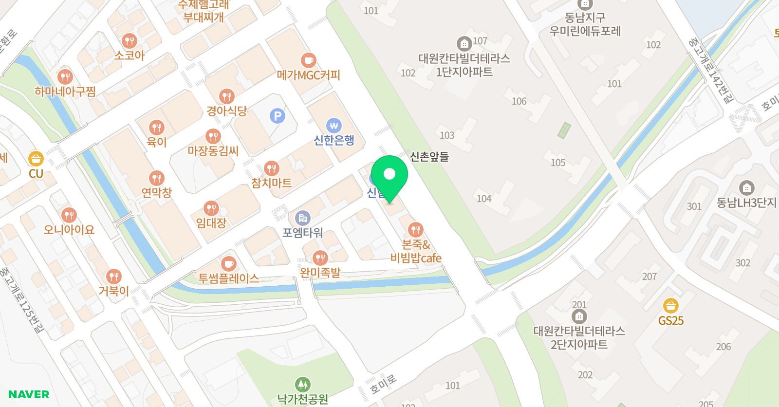 어린음악대 동남원 위치