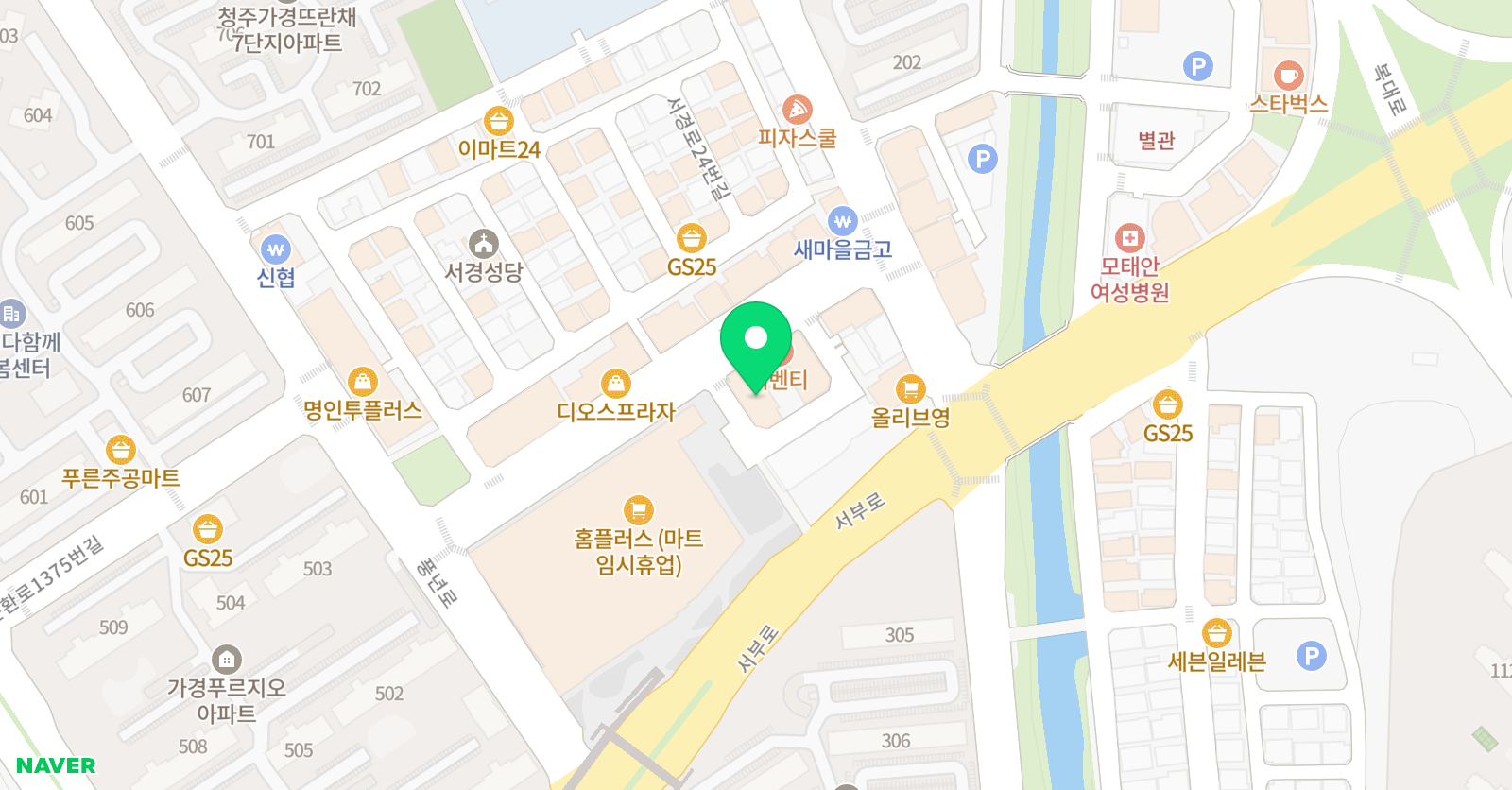 씽크스퀘어 학원 위치