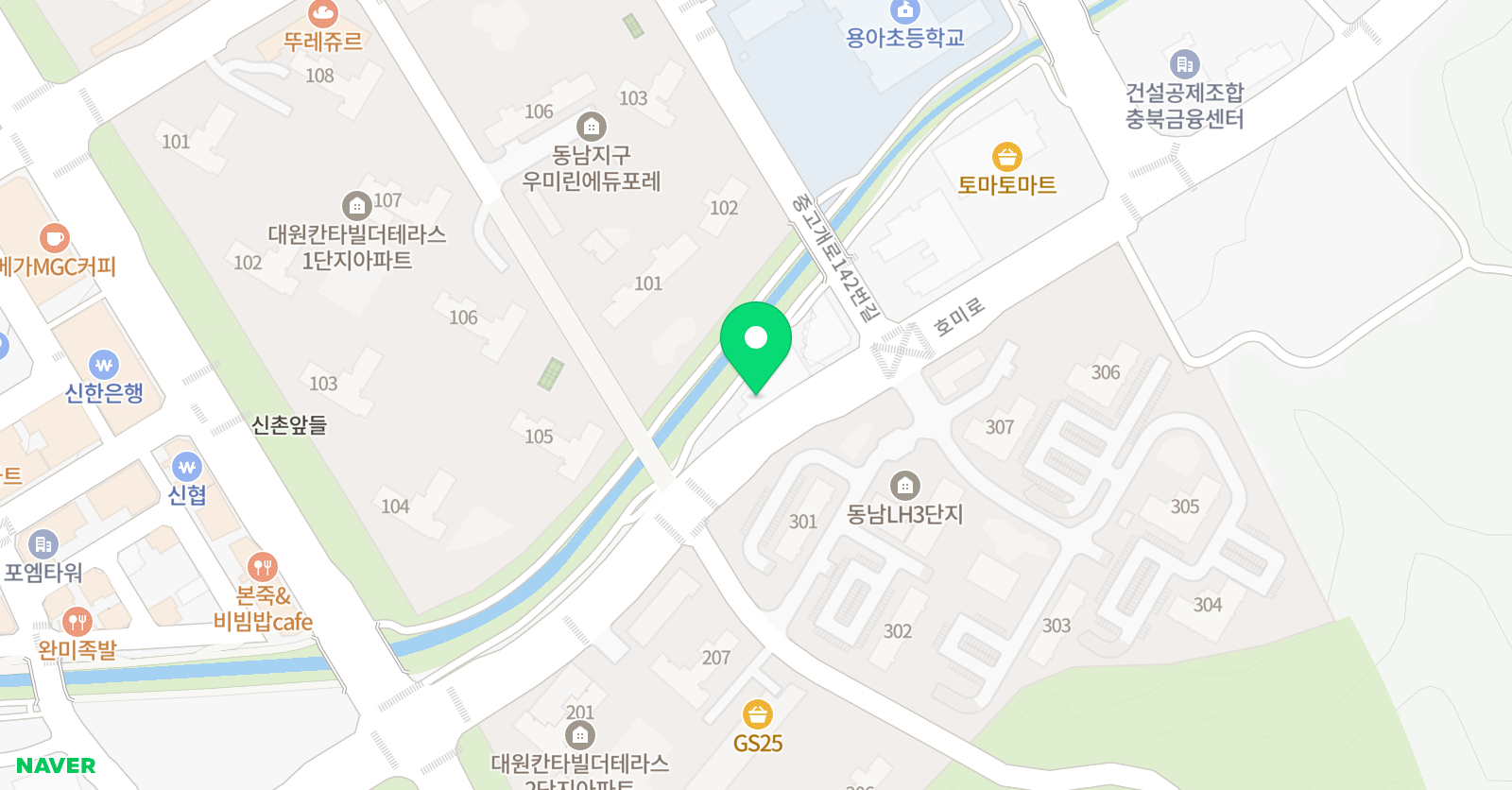 올바른 어학원 위치