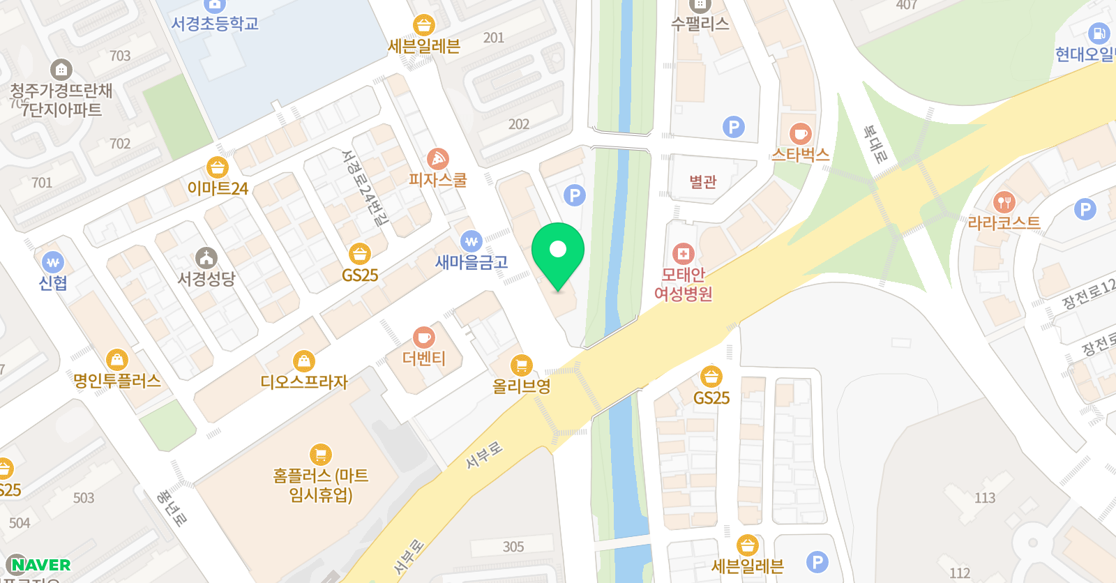 길 수학전문학원 위치