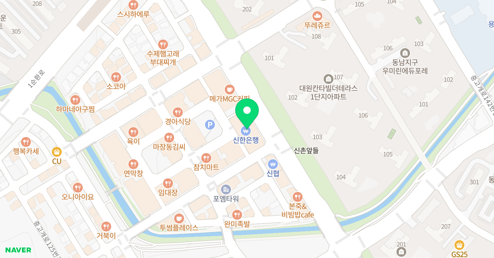 가우디 미술학원 동남캠퍼스 위치