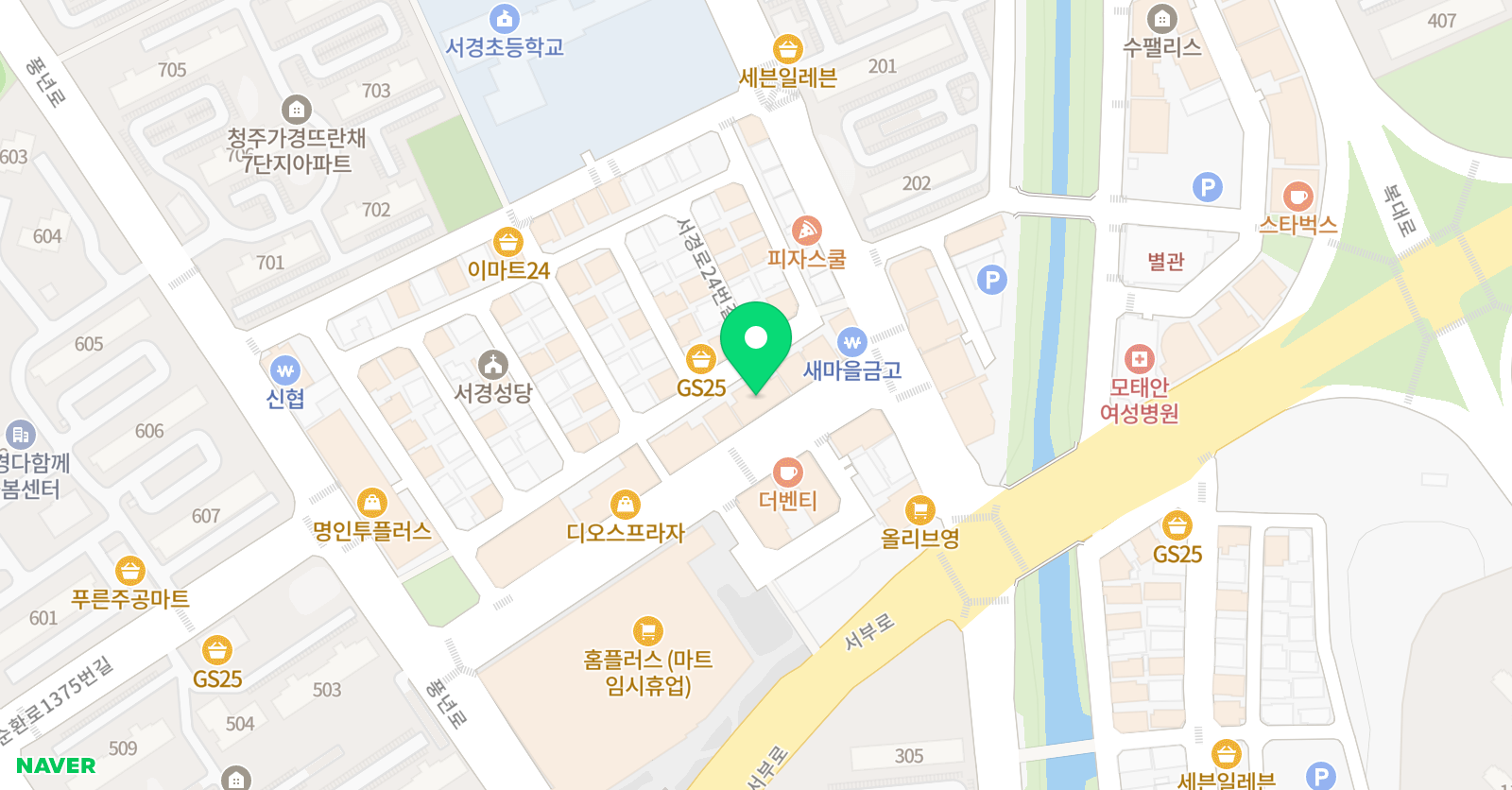 타임즈 영어학원 위치