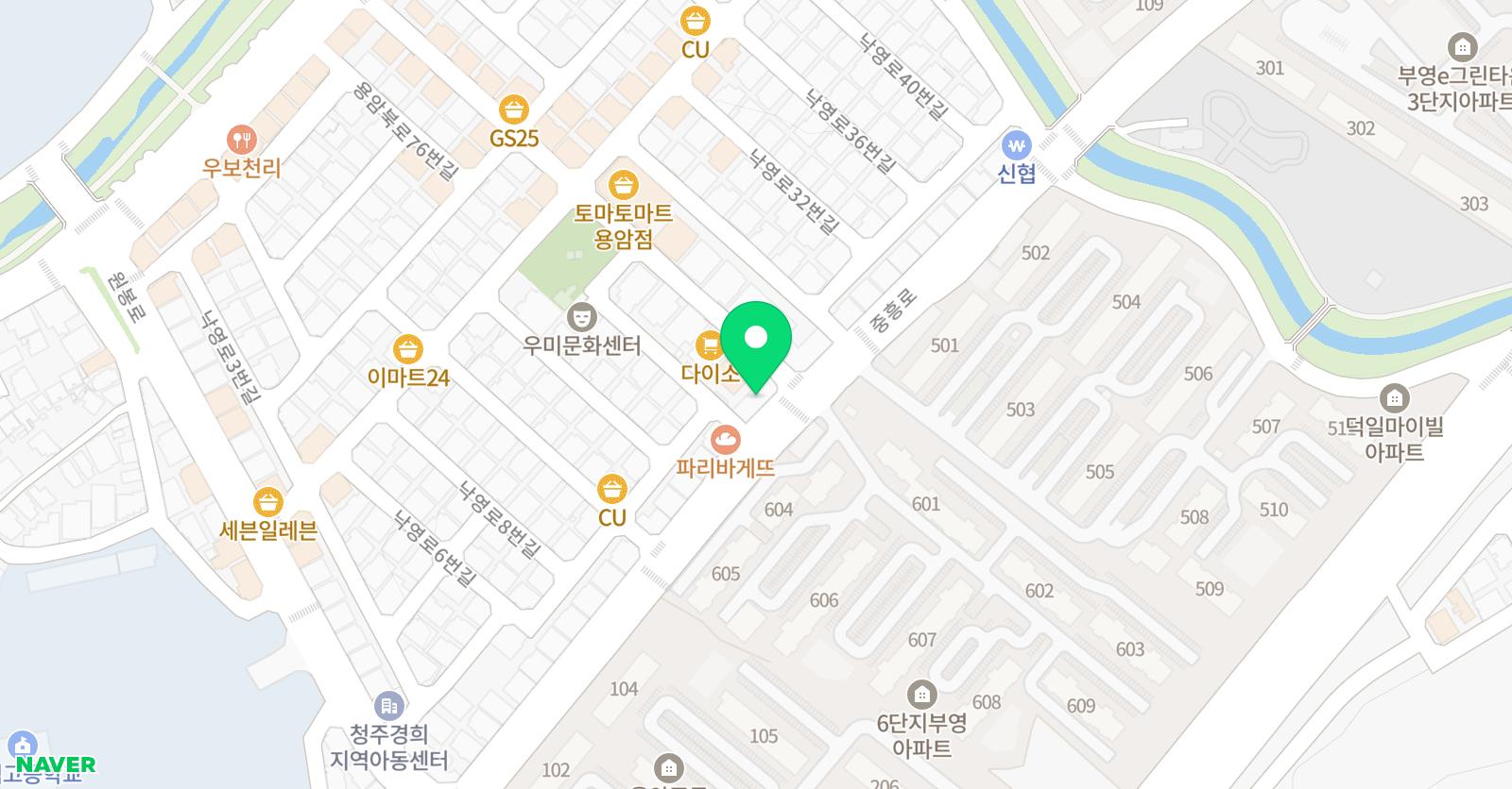 이레 영수학원 위치