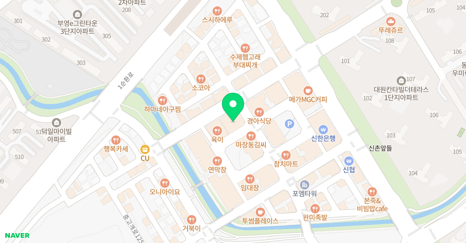 최선생수학전문학원 위치