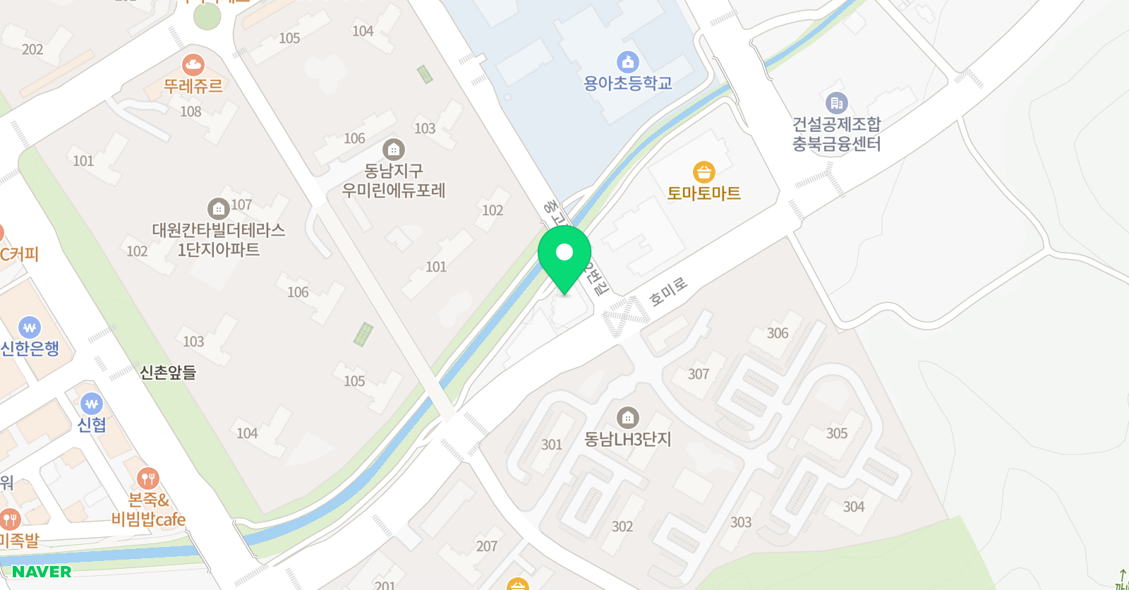 삼성영어셀레나 용아 학원 위치