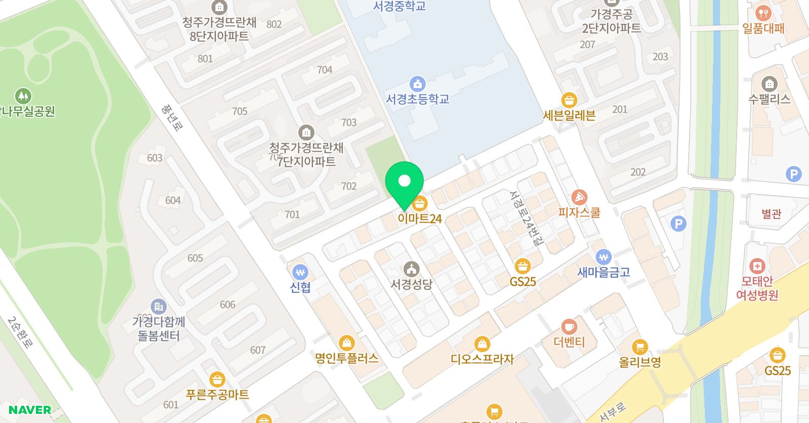뮤엠 영어 서경캠퍼스 위치
