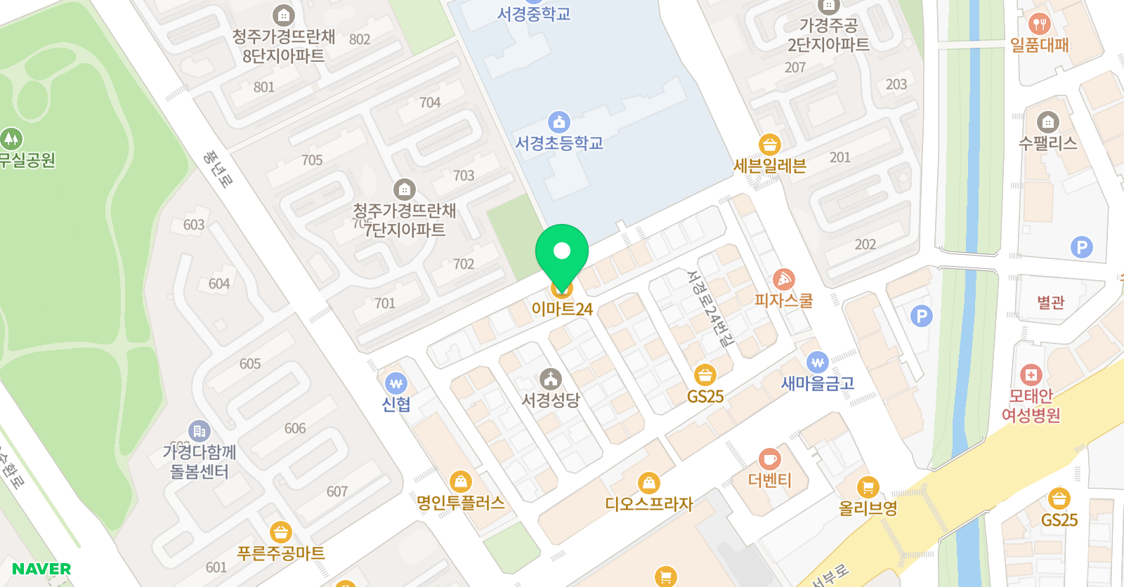우리 태권도 위치
