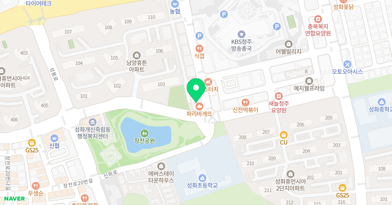 윤선생 IGSE아카데미 청주성화점 위치