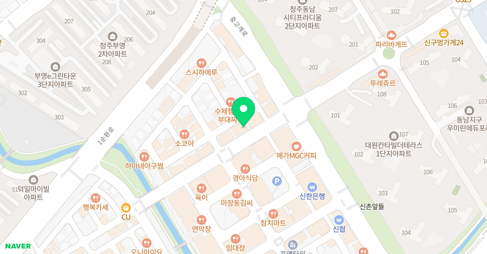 책나무 동남 독서학원 위치