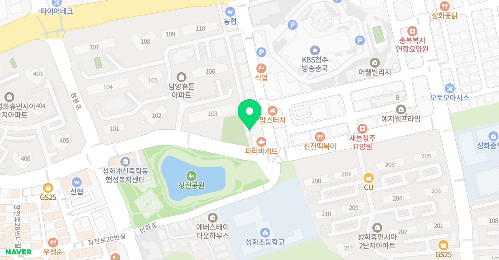 수깡 수학전문학원 위치