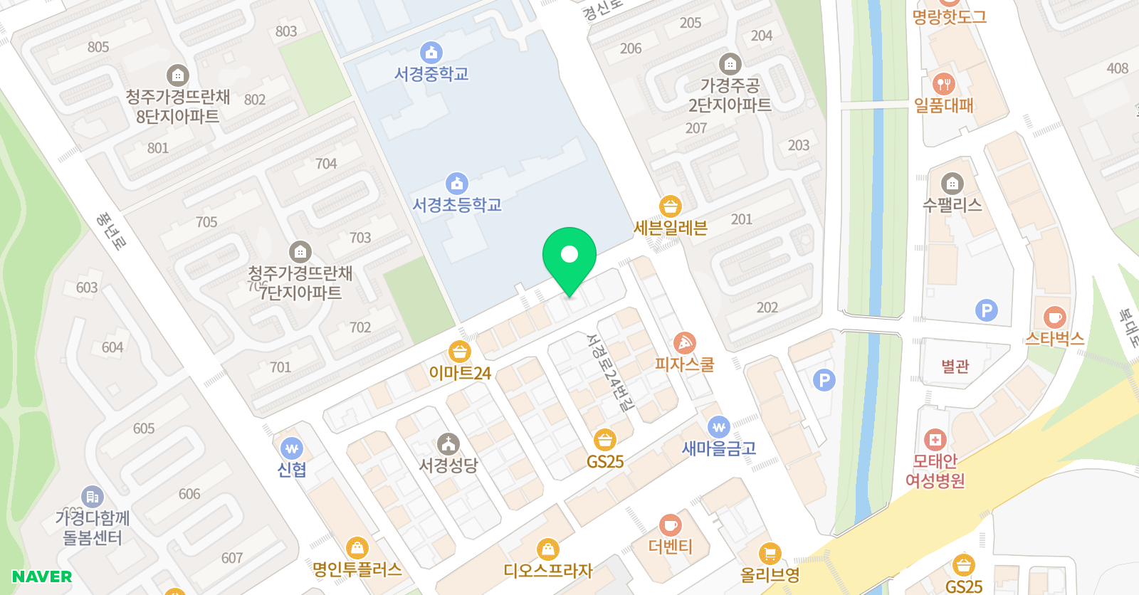 타임즈 영어학원 2관 위치