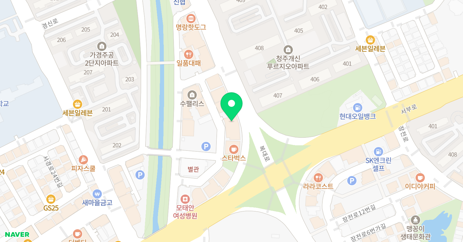 ILS 청주흥덕분원 위치