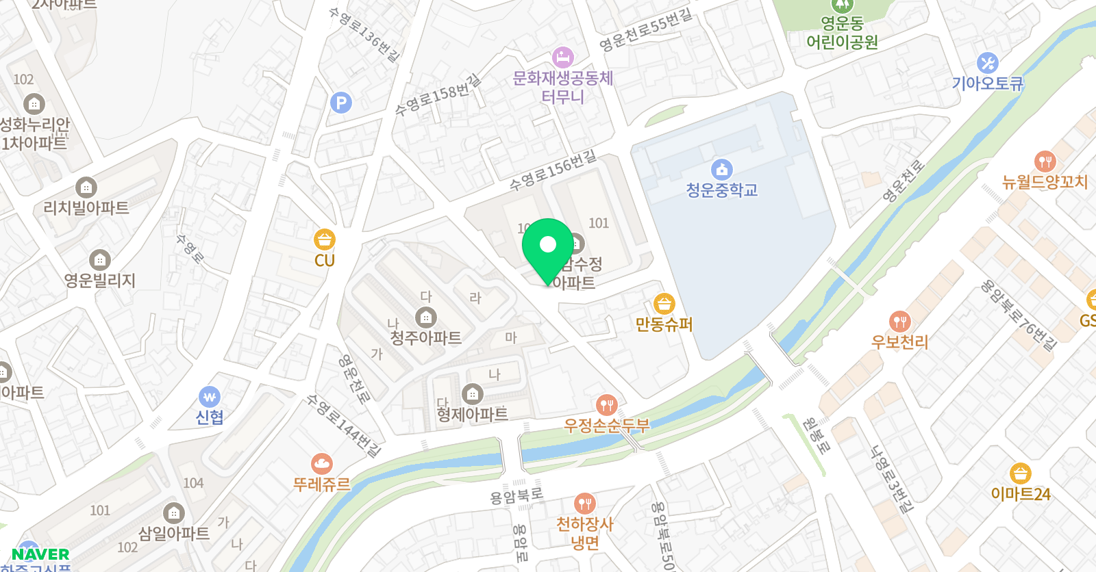 한성디딤돌 학원 위치