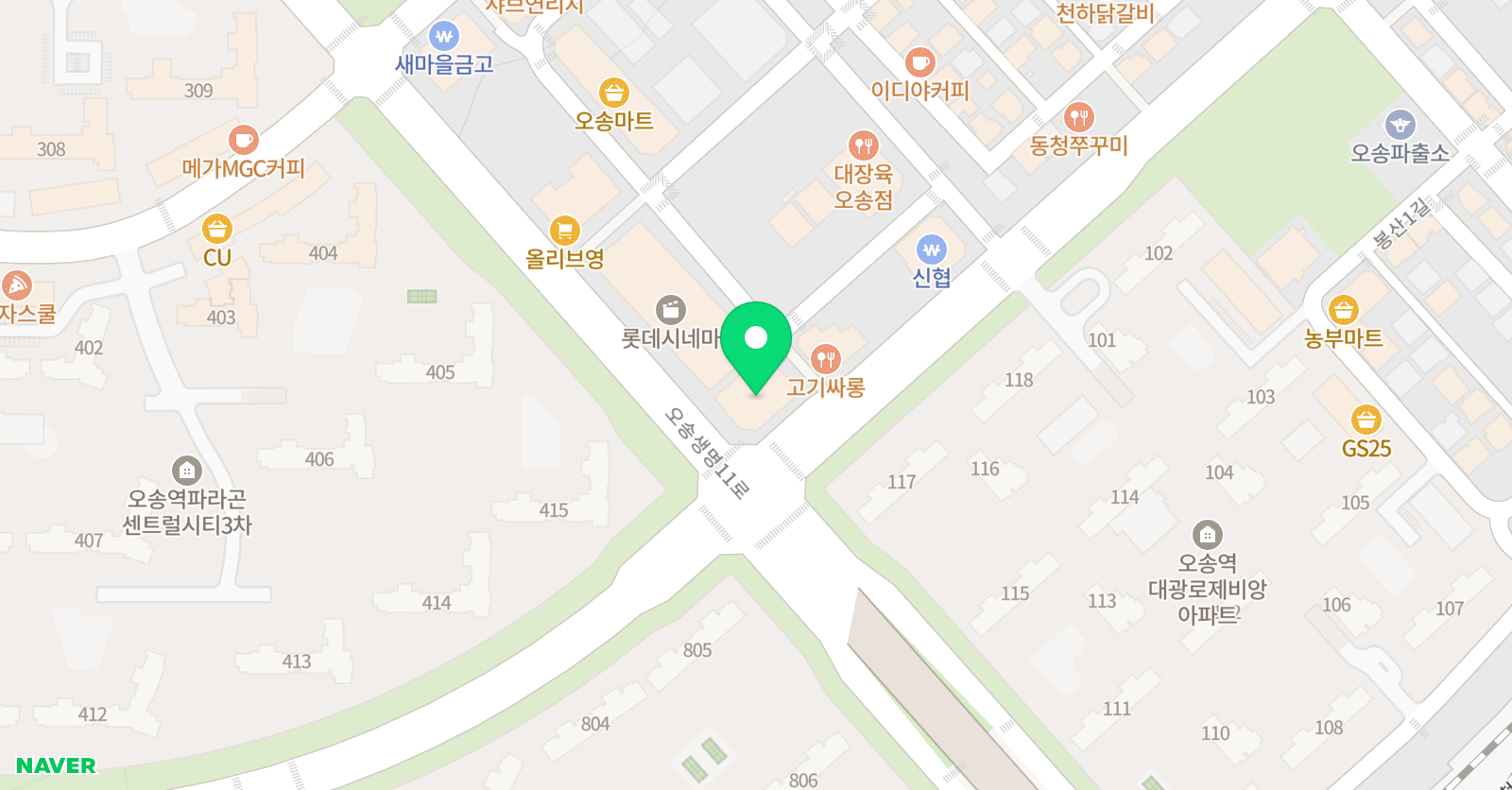 윤선생igse 오송스퀘어학원 위치