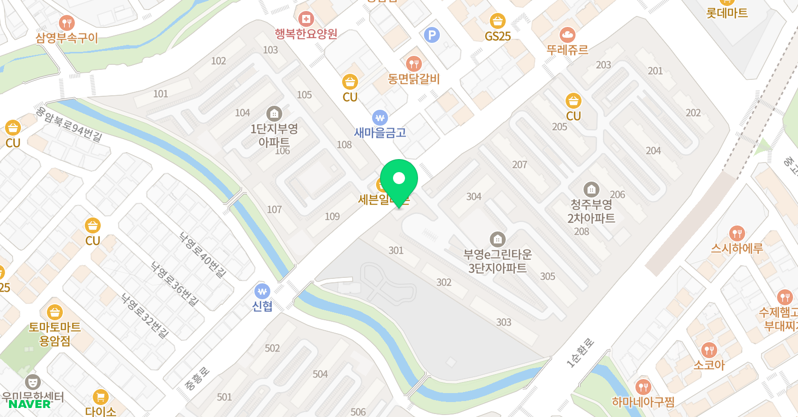 용인대국가대표 케이탑 태권도 위치