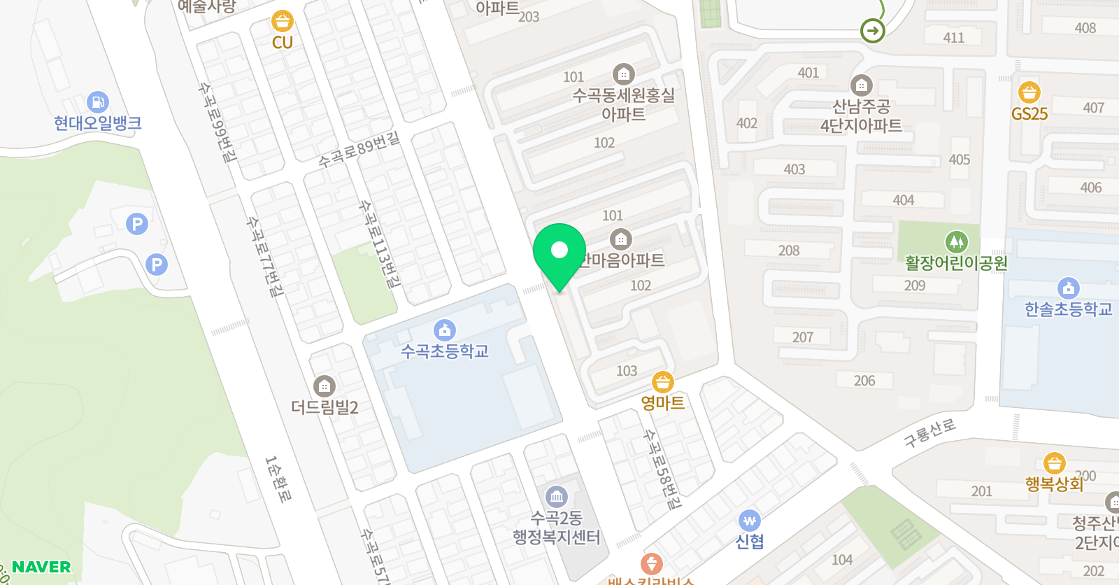 맨투맨 보습학원 위치