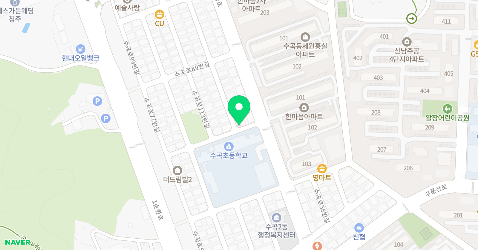 수곡 음악학원 위치