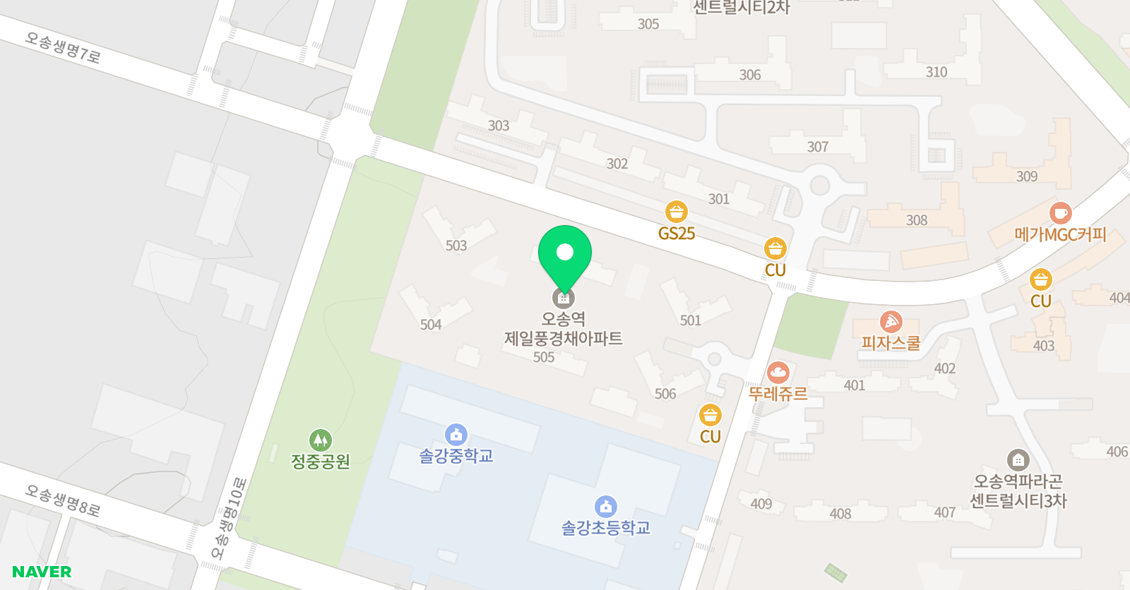 용인대꿈나래 태권도 위치