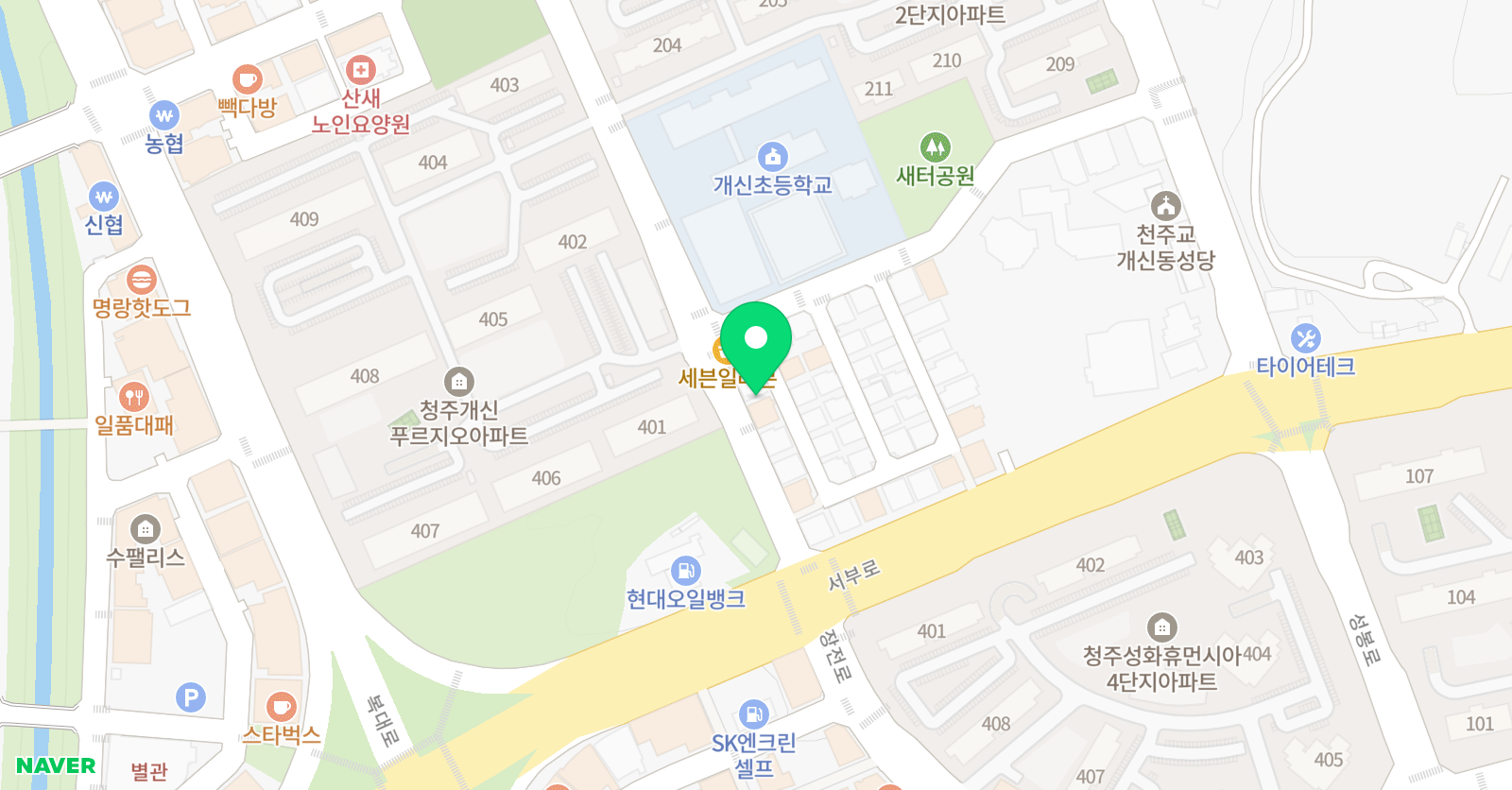 어린음악대 개신원 음악학원 위치