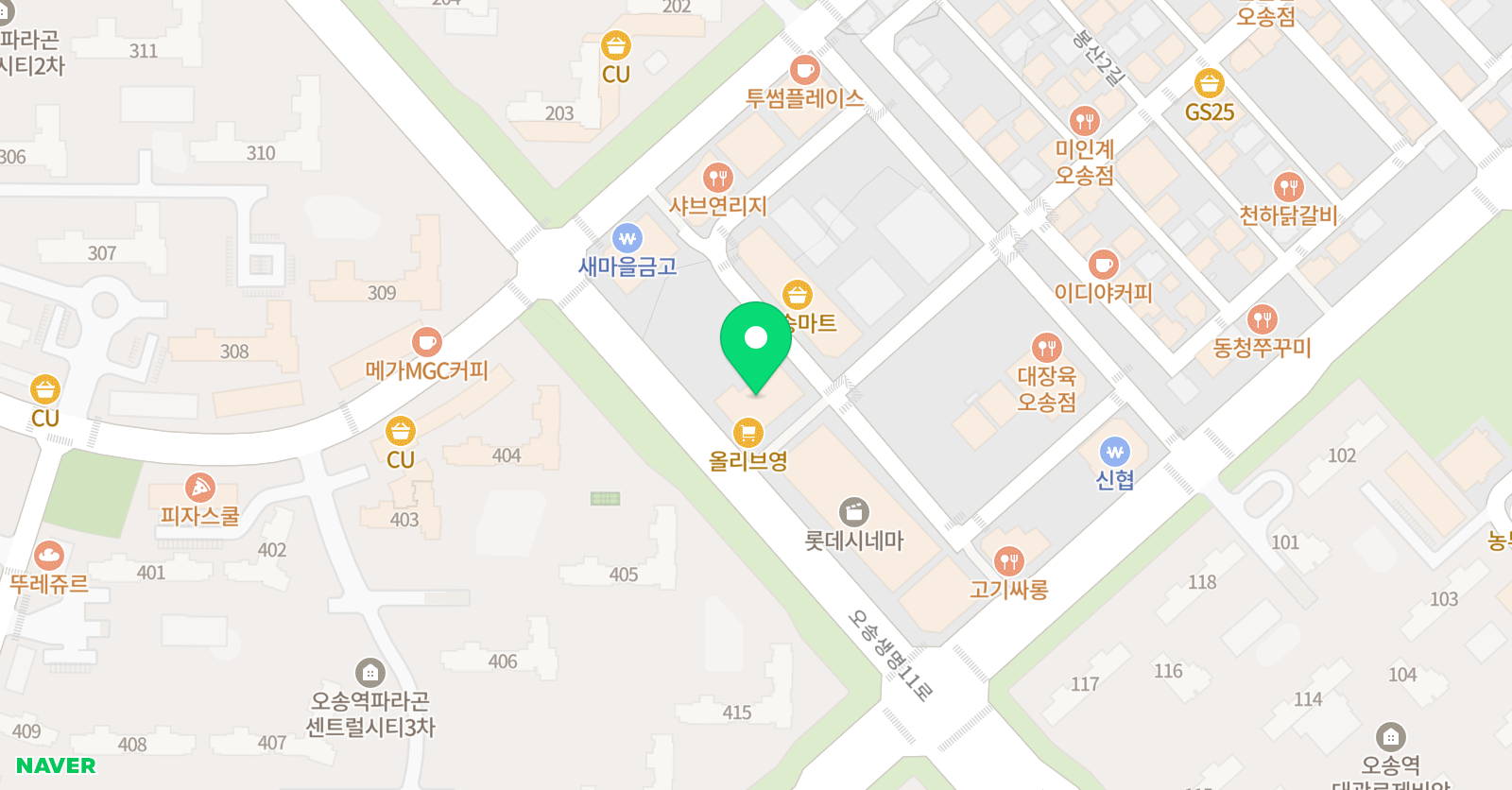 파머스 영어 혜윰 오송2캠퍼스 위치