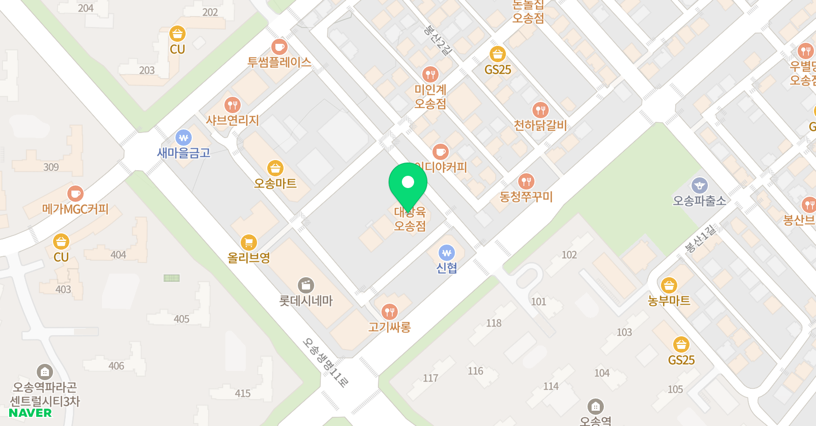코딩앤플레이 AI코딩학원 청주오송 위치