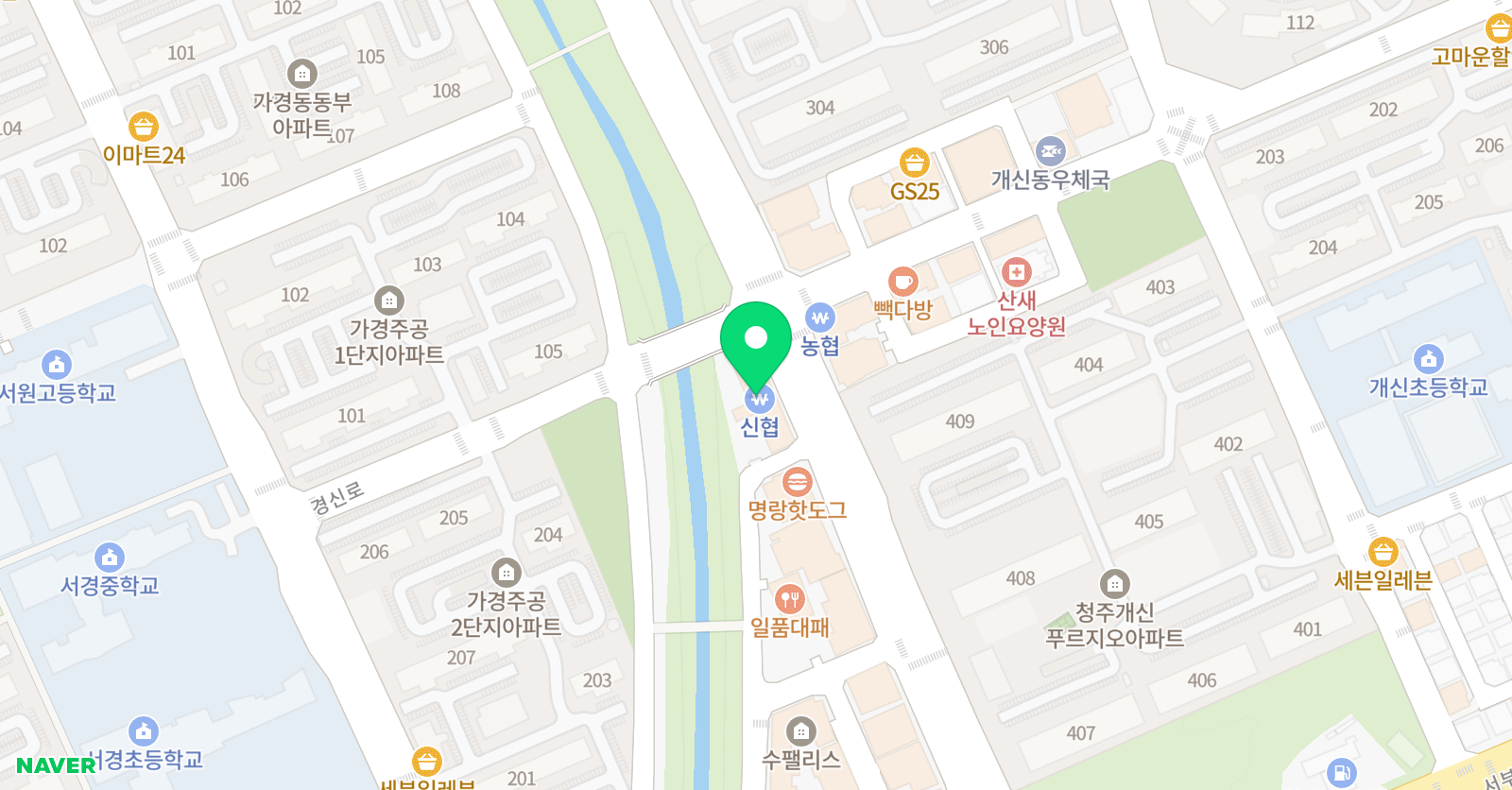 코너스톤 수학학원 위치