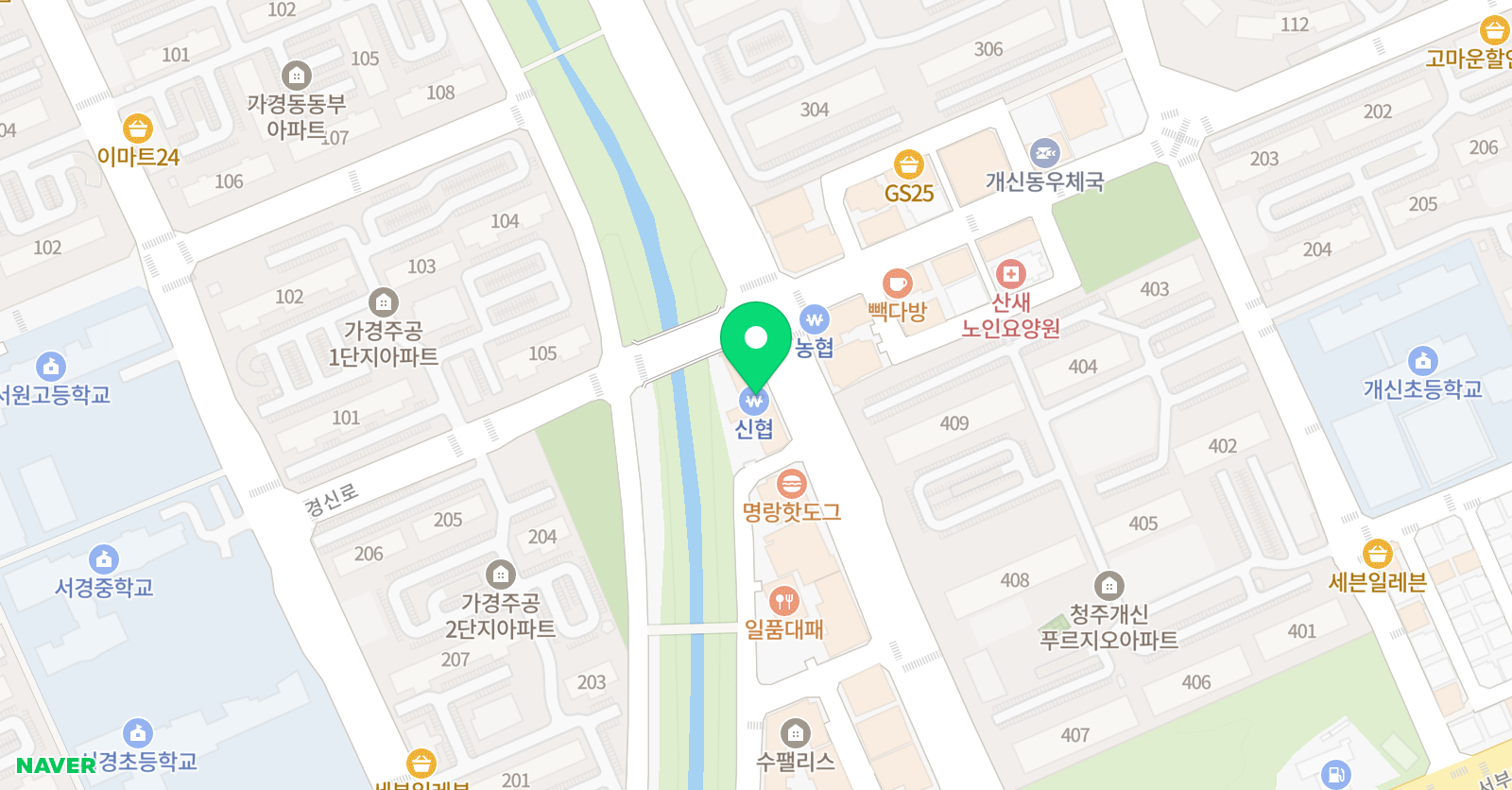 세종 수학전문학원 위치