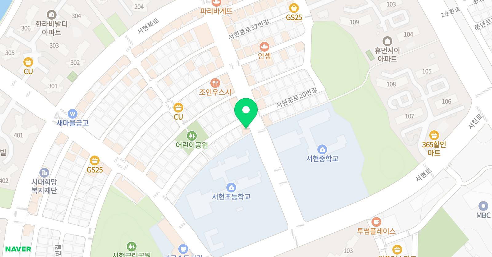 한우리 독서토론논술 위치