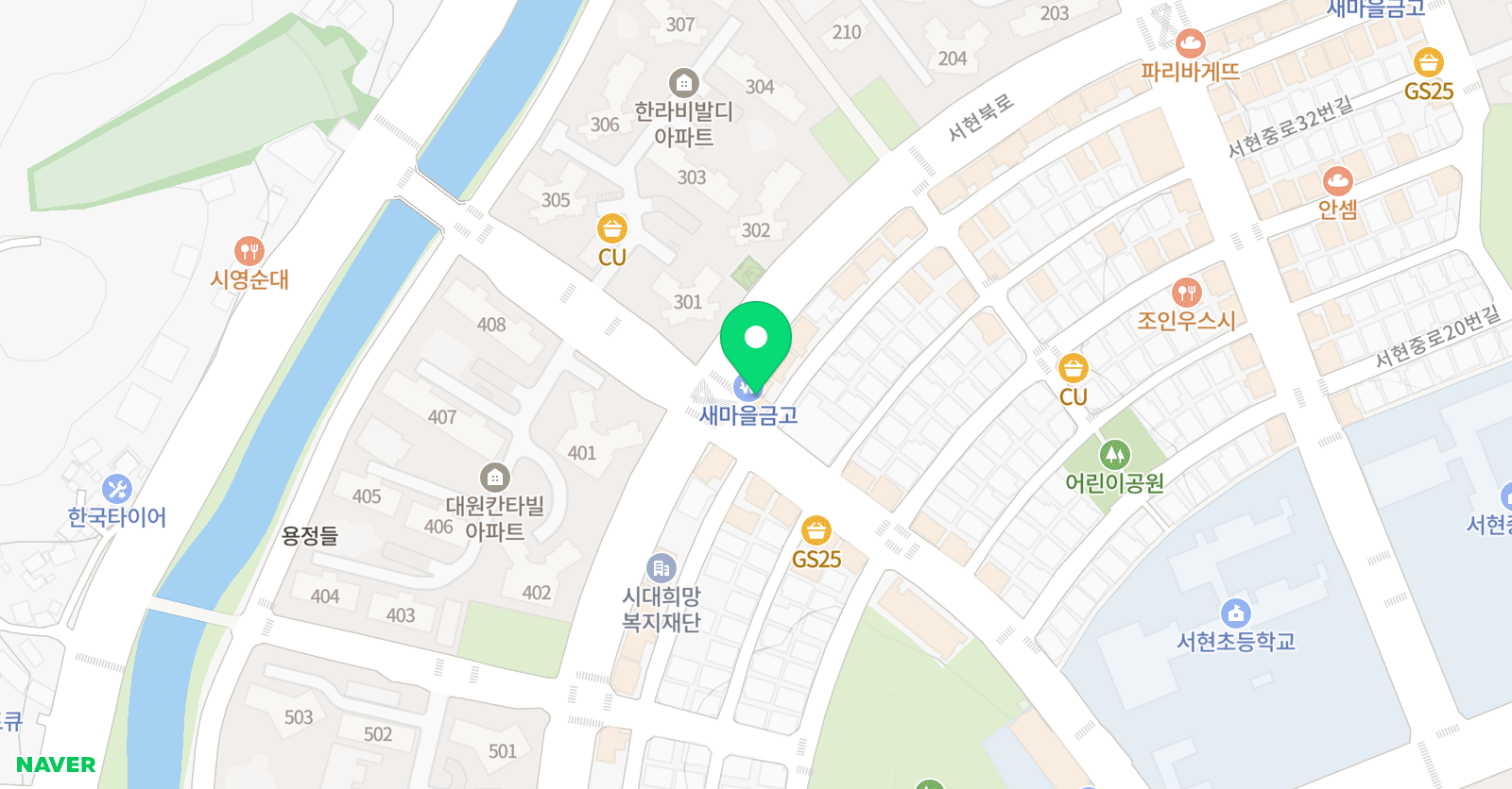 MTA태권도 학원 가경점 위치
