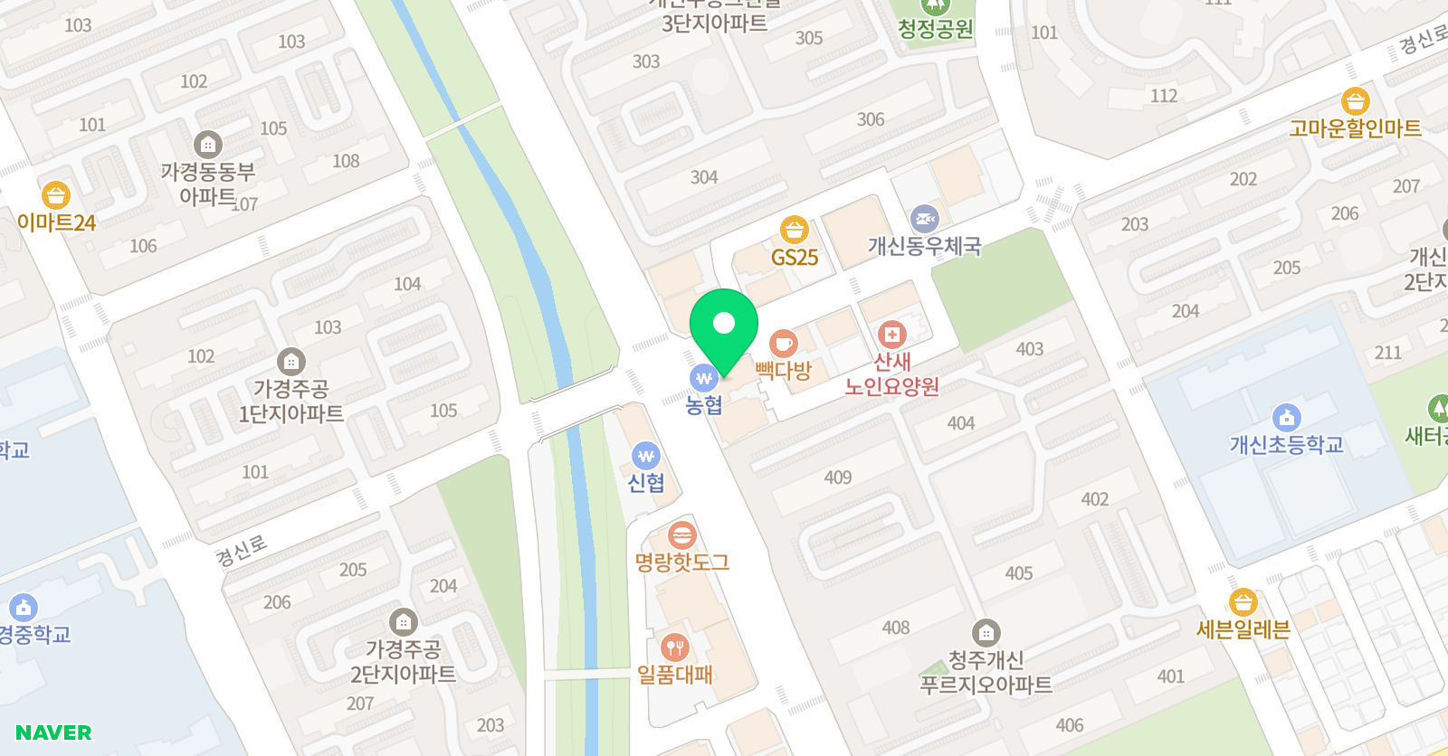 수학세상 학원 위치