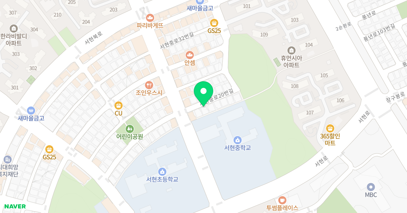 리드인 JMB 영어 학원 위치