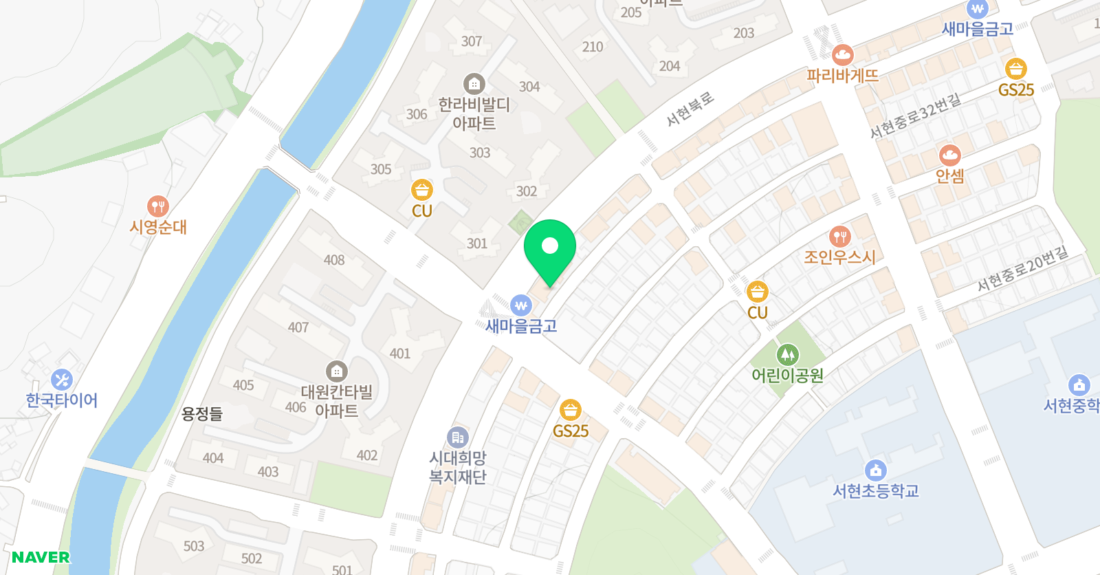 엠이씨 영어학원 위치