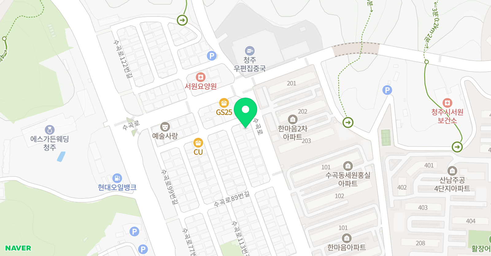 훈민정음 수곡 우등생 논술학원 위치