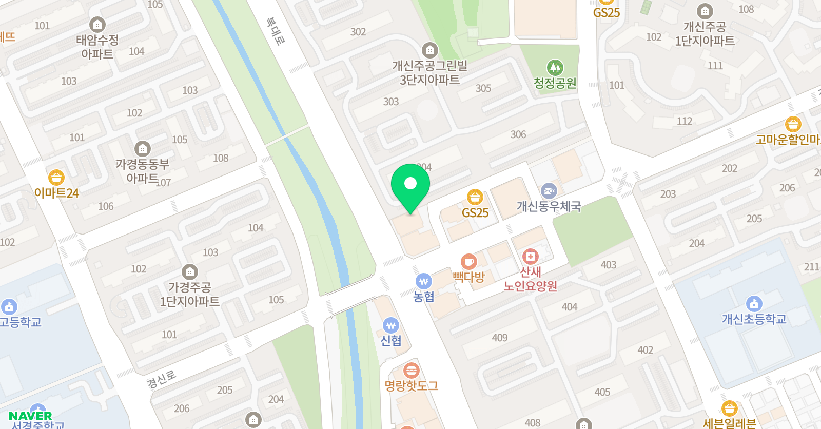 윤재 학원 위치