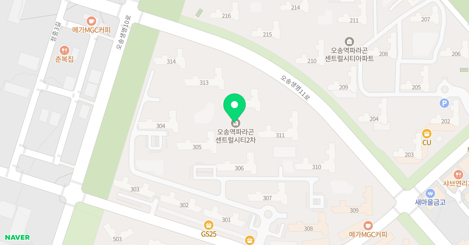 딱풀리는 수학 청주오송1호점 위치