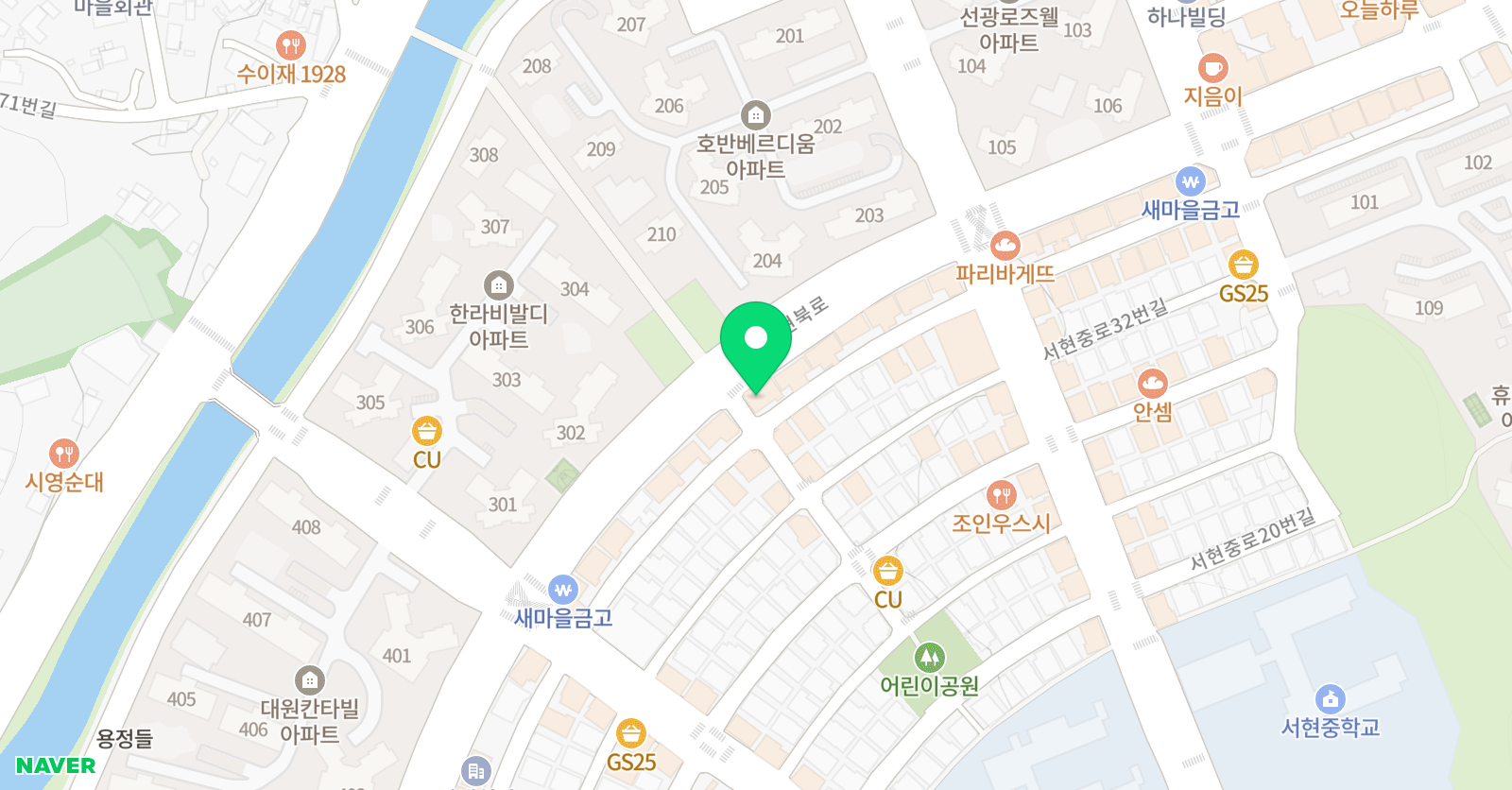 나무 국어논술학원 위치