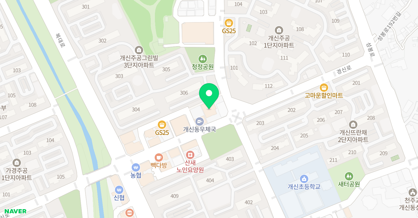 에이케이어학원 위치