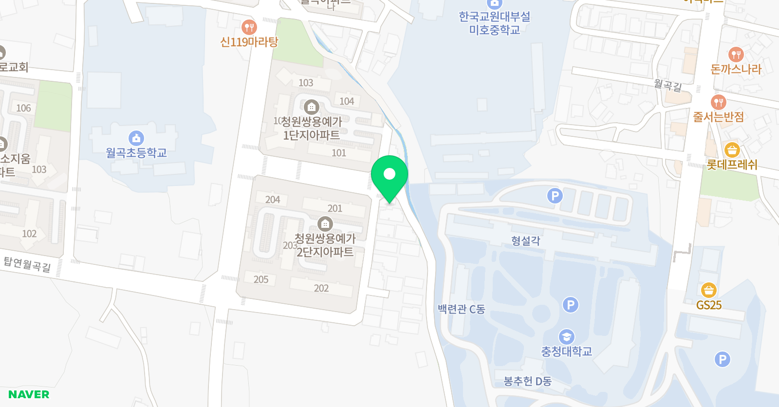 교원 학원 위치