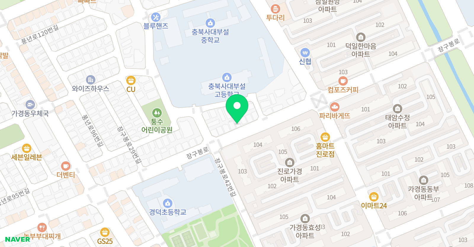 3030 영어 가경러닝센터 위치