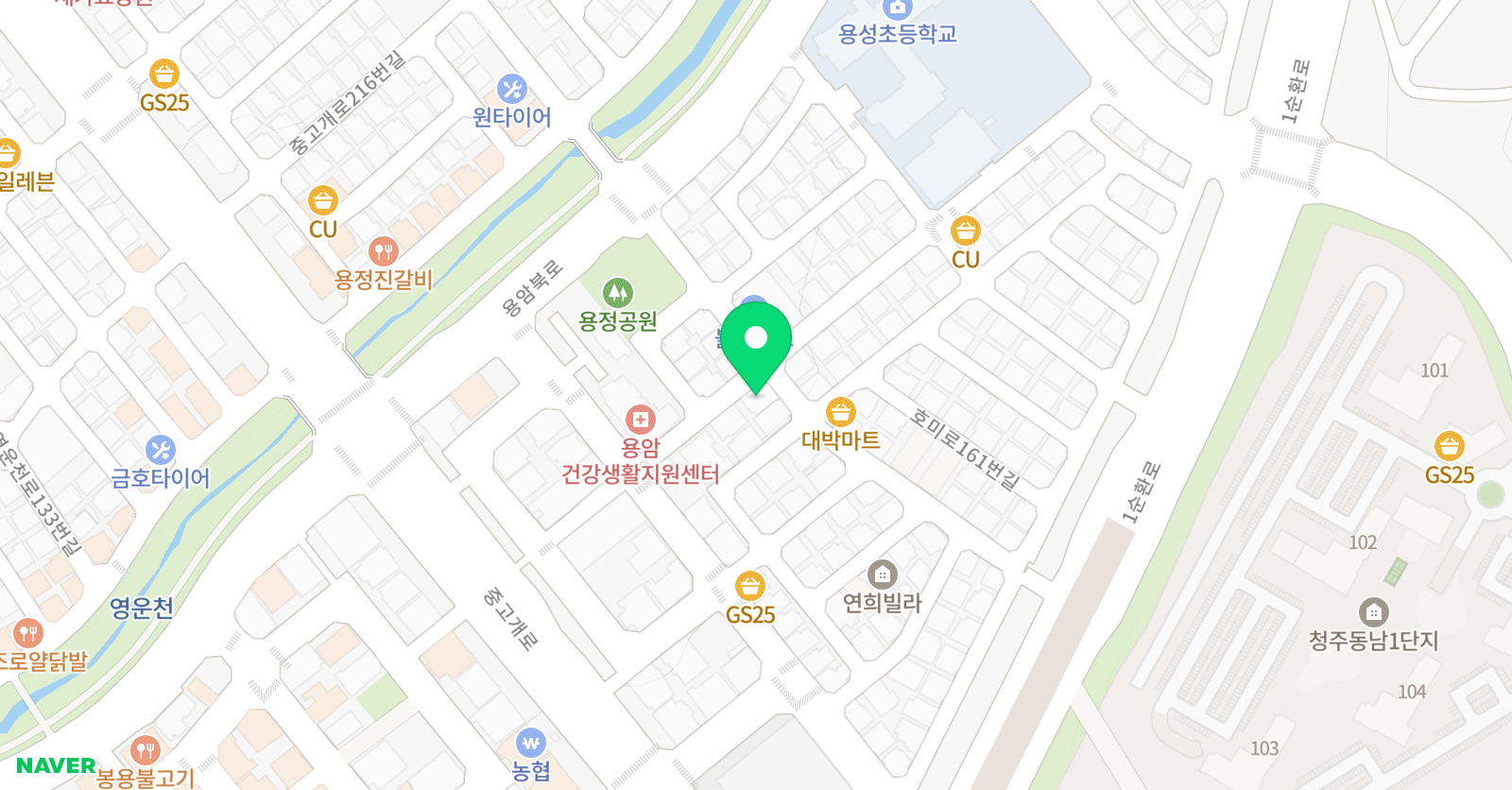 예뜰초록별 미술학원 위치