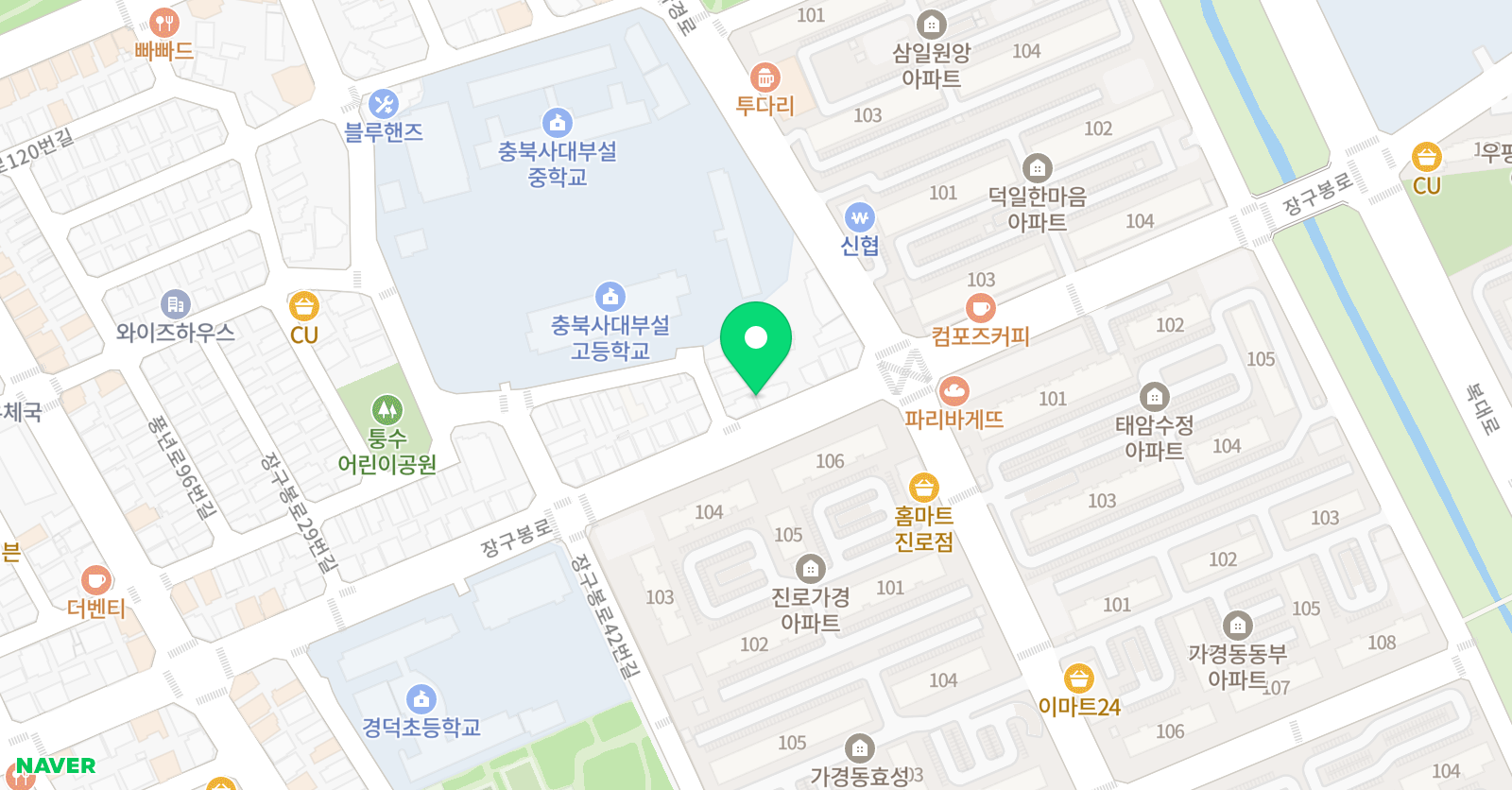 빌드아카데미 청주점 위치