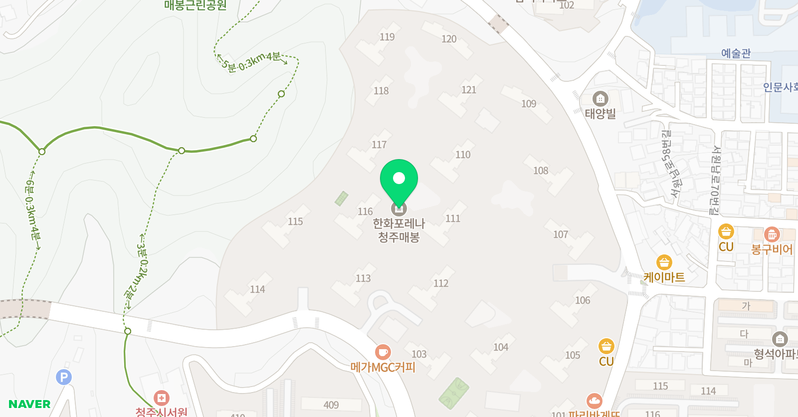 푸르넷공부방 한화포레나교실 위치