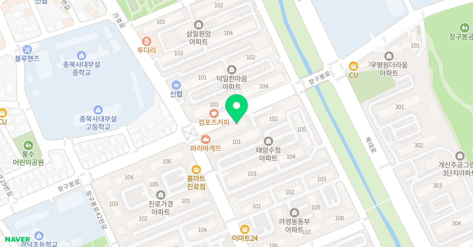 슈퍼차일드 어린이 수영장 청주가경점 위치