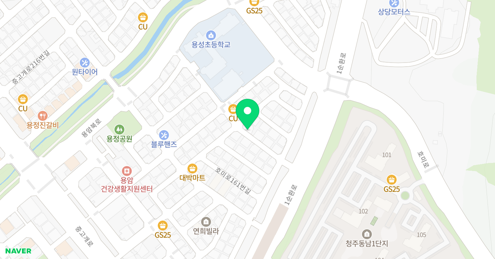 용성아이비 공부방 위치