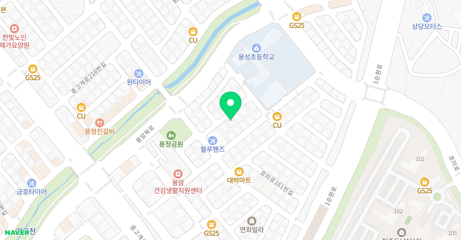 아란 음악학원 위치