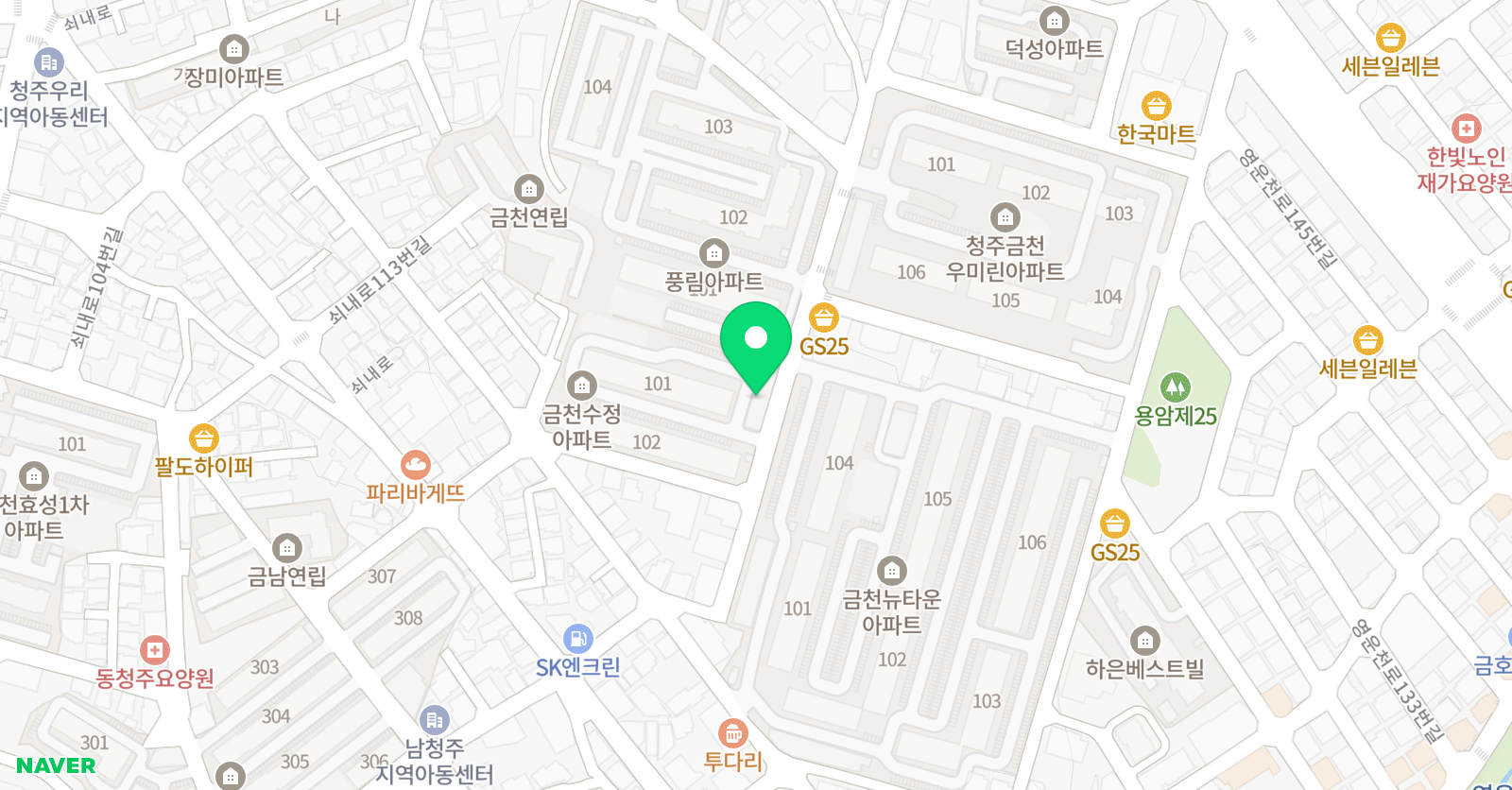 금잔디 미술학원 위치
