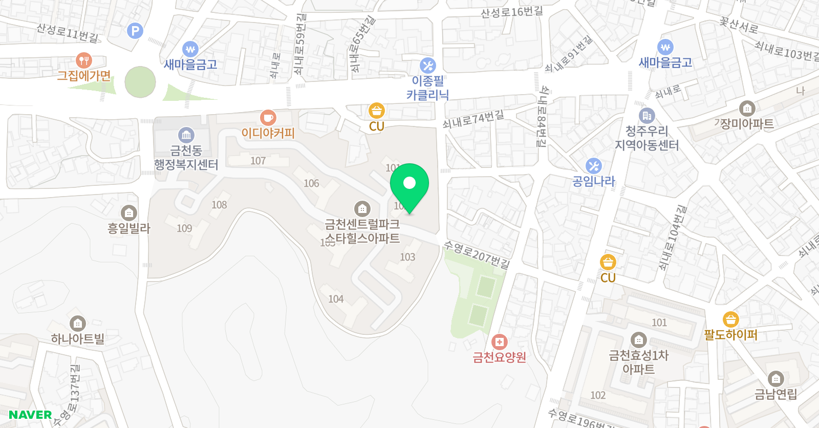 플레이팩토 금천서희 수학교육원 위치