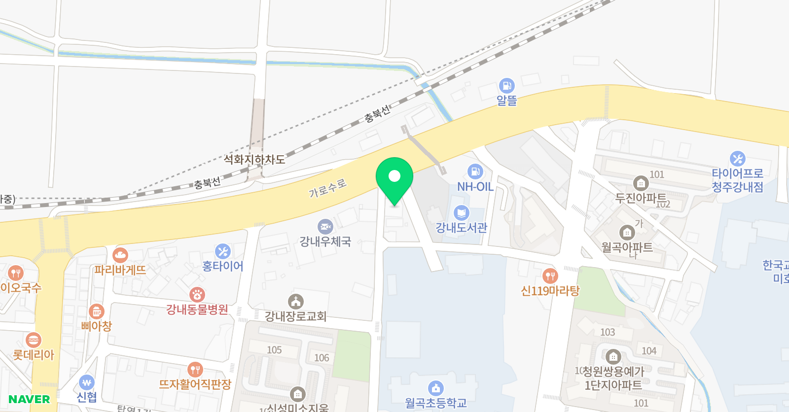 훈민정음 종합학원 위치