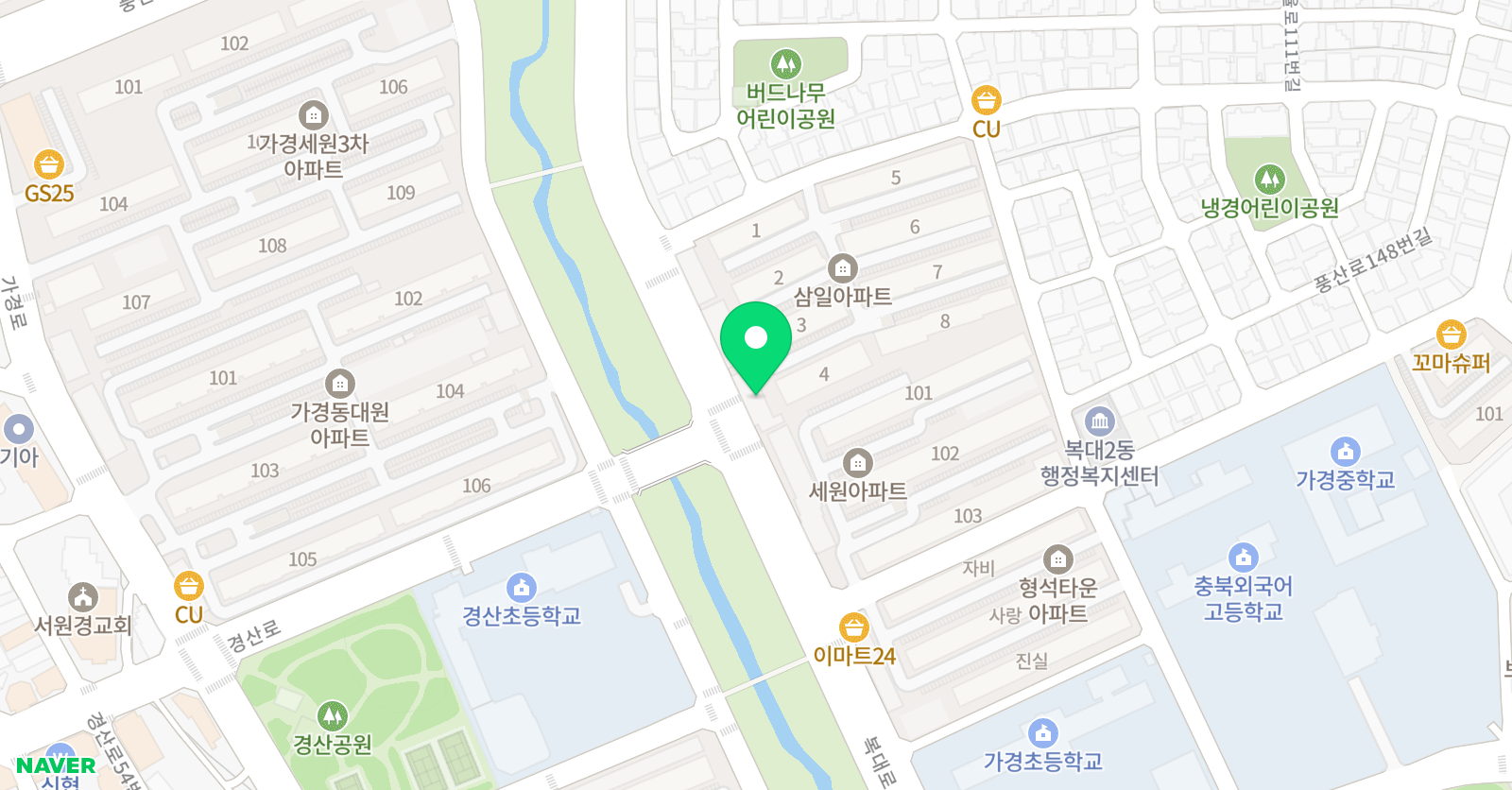 용인대 꿈나무 태권도 학원 위치