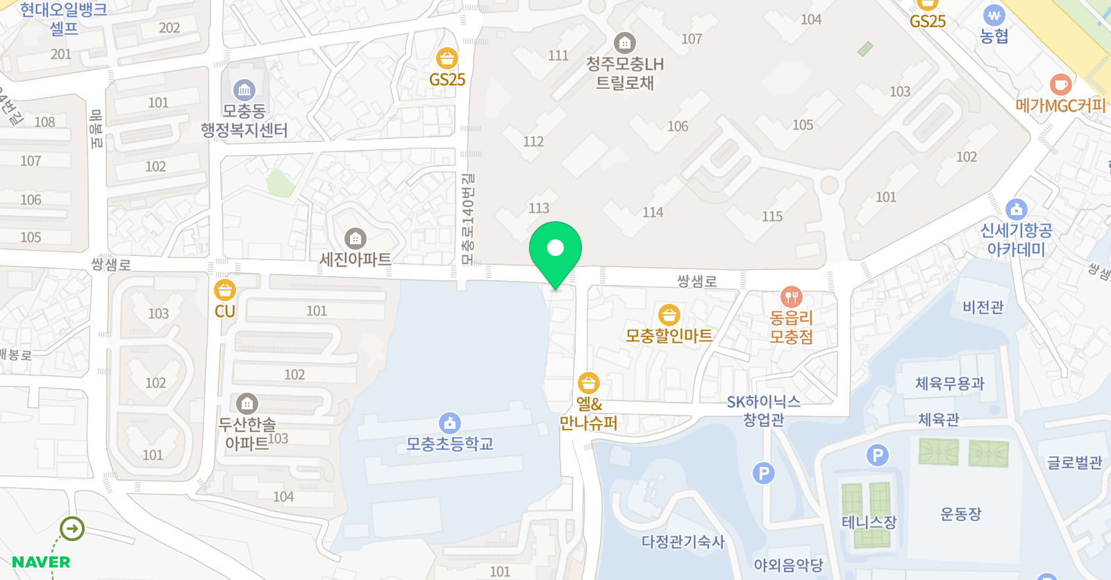 매쓰업수학학원 위치